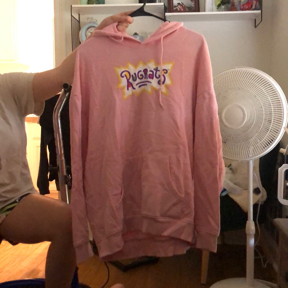 pink rugrats sweatshirt. size XL